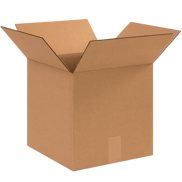 12" x 12" x 12" Corrugated Shipping Box – Kraft 32 ECT, Single Wall - (25/Bundle)