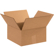 12" x 12" x 6" Corrugated Shipping Box – Kraft 32 ECT, Single Wall - (25/Bundle)