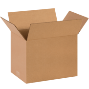 14" x 10" x 10" Corrugated Shipping Box – Kraft 32 ECT, Single Wall - (25/Bundle)