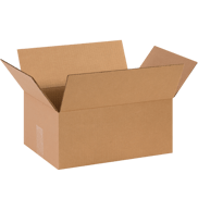 14" x 10" x 6" Corrugated Shipping Box – Kraft 32 ECT, Single Wall - (25/Bundle)