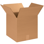 14" x 14" x 14" Corrugated Shipping Box – Kraft 32 ECT, Single Wall - (25/Bundle)