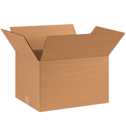 16" x 12" x 10" Corrugated Shipping Box – Kraft 32 ECT, Single Wall - (25/Bundle)