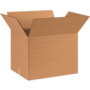 16" x 12" x 12" Corrugated Shipping Box – Kraft 32 ECT, Single Wall - (25/Bundle)