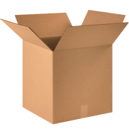 16" x 16" x 16" Corrugated Shipping Box – Kraft 32 ECT, Single Wall - (25/Bundle)