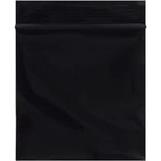 3 x 3" - 2 Mil Black Reclosable Poly Bags