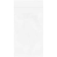 3 x 5" - 2 Mil White Reclosable Poly Bags