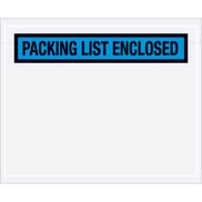 4 1/2 x 5 1/2" Blue "Packing List Enclosed" Envelopes