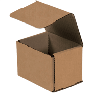 4 x 3 x 3" Kraft Corrugated Mailers