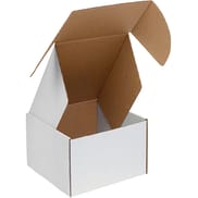 4 x 4 x 4" White Deluxe Literature Mailers