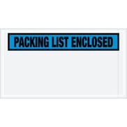 5 1/2 x 10" Blue "Packing List Enclosed" Envelopes