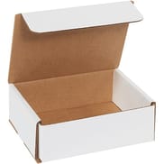 6 x 5 x 2" White Corrugated Mailers
