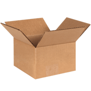 6" x 6" x 4"  Corrugated Shipping Box – Kraft 32 ECT, Single Wall - (25/Bundle)