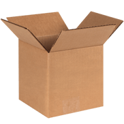 6" x 6" x 6" Corrugated Shipping Box – Kraft 32 ECT, Single Wall - (25/Bundle)