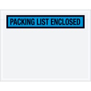 7 x 5 1/2" Blue "Packing List Enclosed" Envelopes