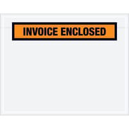 7 x 5 1/2" Orange "Invoice Enclosed" Envelopes