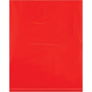 8 x 10" - 2 Mil Red Flat Poly Bags (100 Pack)
