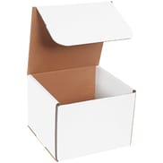 8 x 8 x 6" White Corrugated Mailers