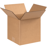 8" x 8" x 8" Corrugated Shipping Box – Kraft 32 ECT, Single Wall - (25/Bundle)