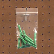 9 x 12" - 2 Mil Reclosable Poly Bags w/ Hang Hole