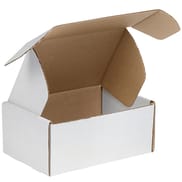 9 x 6 1/4 x 4" White Deluxe Literature Mailers