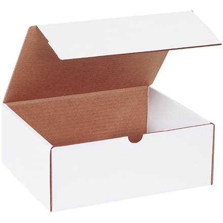 10 1/4 x 8 1/4 x 4" White Literature Mailers