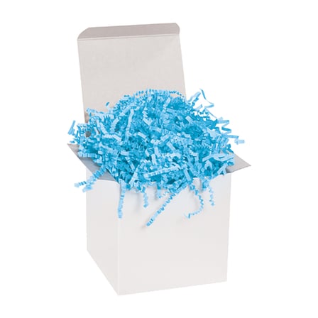 10 lb. Sky Blue Crinkle Paper