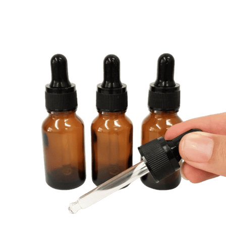 10 ml Amber Euro Round Glass Bottle with 18-415 Neck Finish - (768/Case)