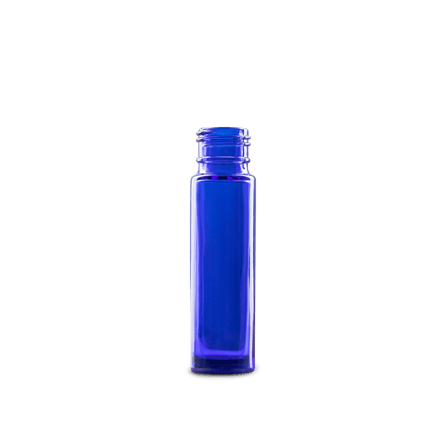 10 ml Blue Glass Roll On Bottle