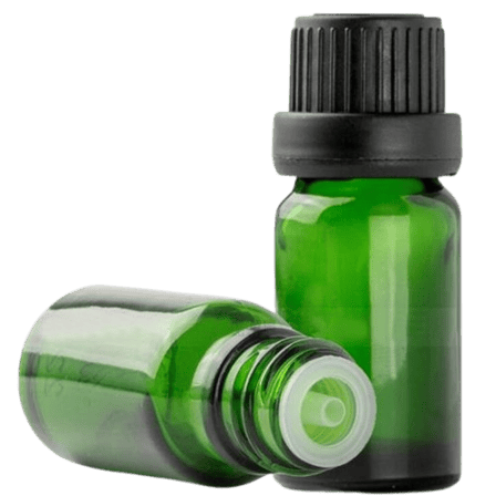 10 ml Euro Emerald Green Glass Bottle with 18-415 Neck Finish - (768/Case)