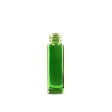 10 ml Green Glass Roll On Bottle
