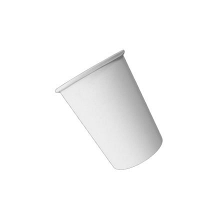 10 oz White Poly Paper Hot Cup