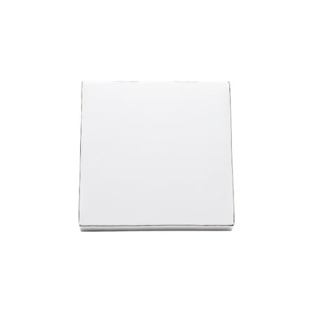 12 x 12 x 2 White Clay-Coated Plain Pizza Box, Lock Corner.jpg