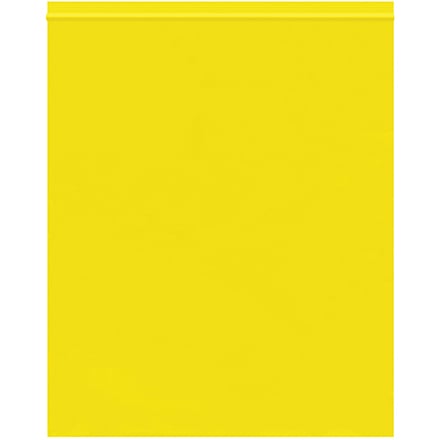 10 x 12" - 2 Mil Yellow Reclosable Poly Bags