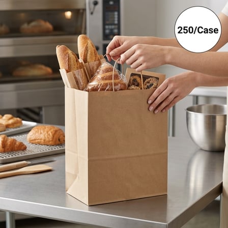 10 x 6.75 x 12 Natural Kraft Paper Customizable Shopping Bag with Handles.png
