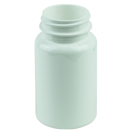 100cc White PET Plastic Packer Bottle 38-400(600/case)