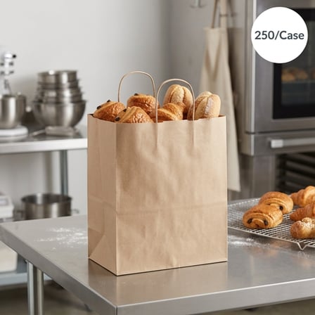 10.24 x 7 x 12 Kraft Paper Shopping Bag with Handles.png