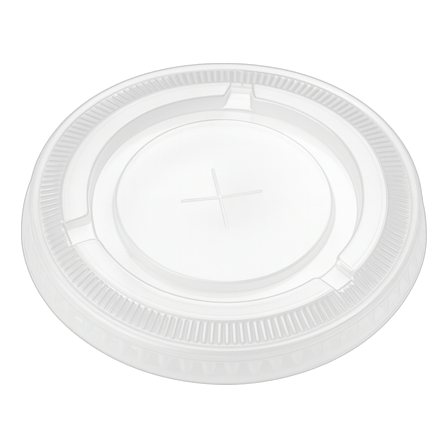 105 mm Clear PET Plastic Flat Lid for 32 oz paper cold cup.png