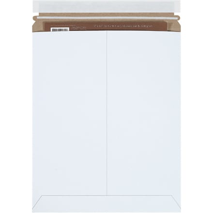 11 x 13 1/2" White Self-Seal Stayflats Plus® Mailers