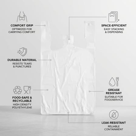 Small Size White Unprinted Standard-Duty T-Shirt Bag with Showing Specifications.png