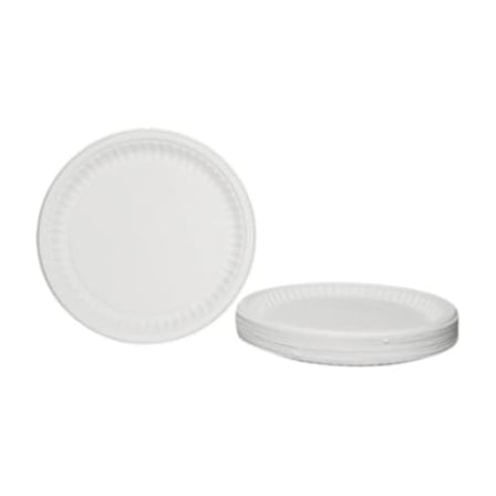 12-inch Heavy duy compostable bagasse round plates, white.jpg