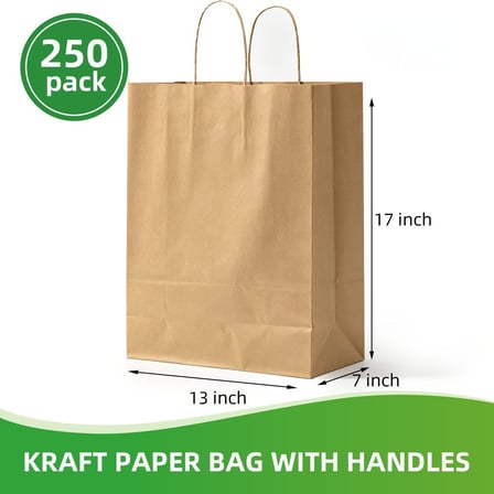 Kraft Paper Shopping Bags with Handles 13 x 7 x 17 Inches.jpg