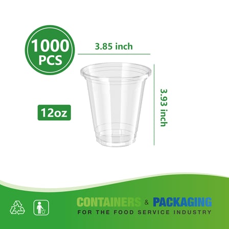 Dimensions of 12 Ounces Clear PET Plastic Cold Cup, 98mm.jpg