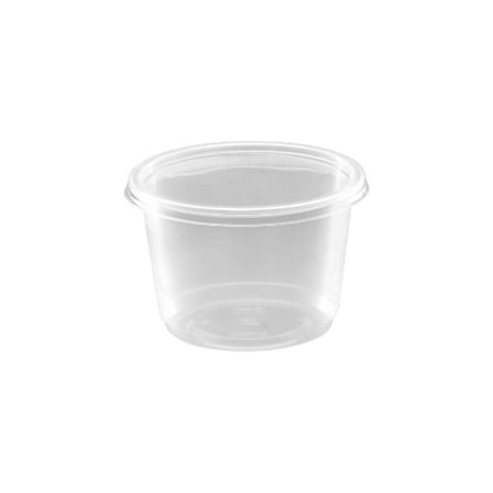 12 Ounces Microwavable PP Plastic Clear Round Deli Container.jpg