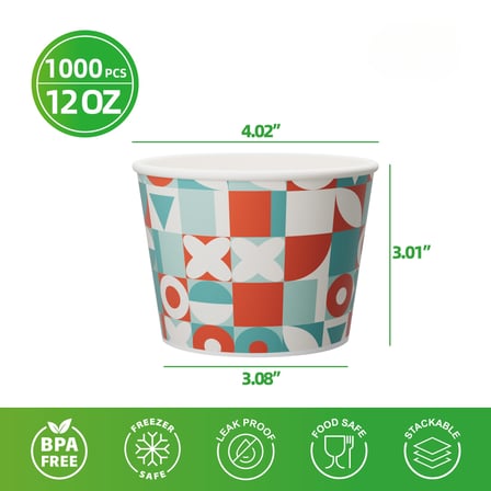 12 oz. Retro-inspired print paper frozen yogurt / food cup shown with dimensions.jpg