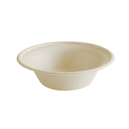 12 oz No PFAS Added Natural Bagasse Blend Bowl - 1000/Case
