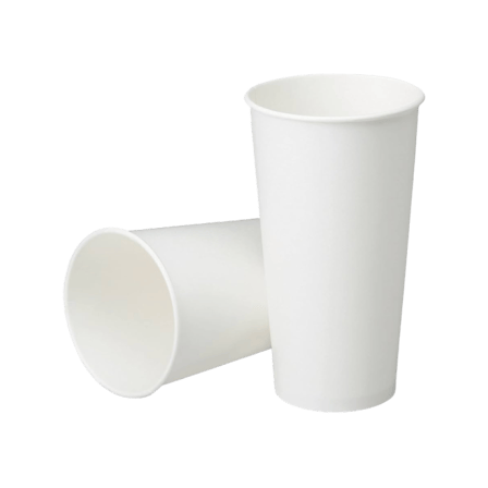 12 oz White Poly Paper Hot Cup