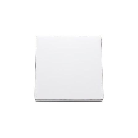 12 x 12 x 2 White Clay-Coated Plain Pizza Box, Lock Corner.jpg
