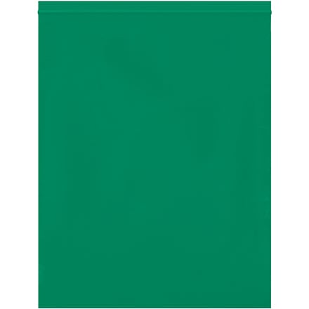 12 x 15" - 2 Mil Green Reclosable Poly Bags