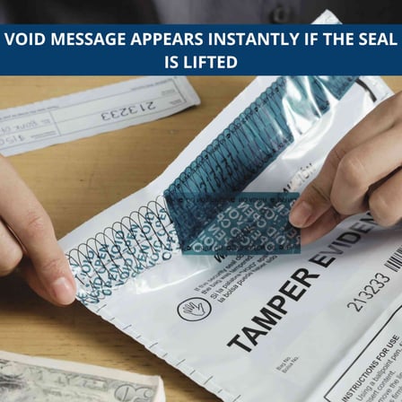 Void message on tamper-evident seal