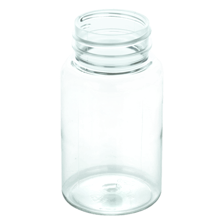 120cc Clear PET Plastic Packer Bottle 38-400(500/case)